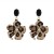 leopard trend flowers pendant lady temperament earrings occidental style earrings