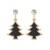fashion tassel high Autumn and Winter christmas tree earrings silver
