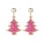 fashion tassel high Autumn and Winter christmas tree earrings silver