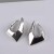 occidental style exaggerating Irregular geometry Metal earrings woman samll high retro Modeling Earring