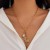 occidental style  fashion sun embed zircon necklace woman  geometry Alloy love tassel clavicle chain