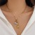 occidental style  fashion sun embed zircon necklace woman  geometry Alloy love tassel clavicle chain