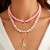 occidental style imitate Pearl style gravel woman Irregular Shells starfish beads necklace