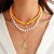 occidental style imitate Pearl style gravel woman Irregular Shells starfish beads necklace