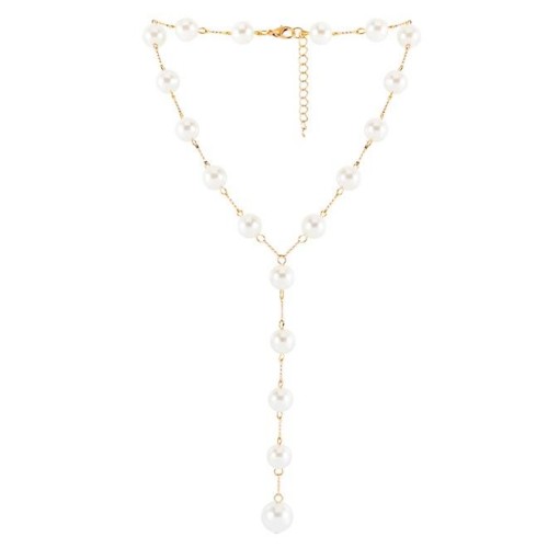 occidental style fashion imitate Pearl chain necklace brief long style chain