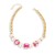 retro personality brief beads necklace  geometry Pearl christmas series clavicle chain