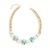 retro personality brief beads necklace  geometry Pearl christmas series clavicle chain