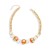 retro personality brief beads necklace  geometry Pearl christmas series clavicle chain