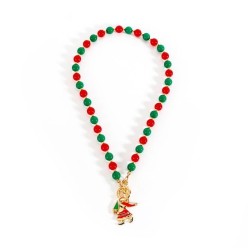 occidental style christmas Pearl necklace  day snowflake christmas tree pendan..