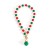 occidental style  christmas beads necklace multicolor all-Purpose clavicle chain