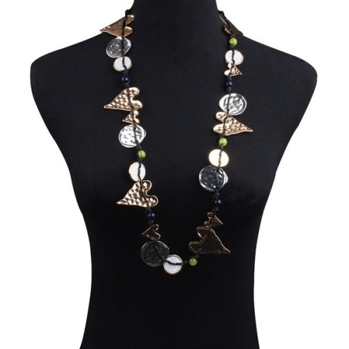 retro love charm necklace exaggerating occidental style woman Alloy diamond Bohemia pendant