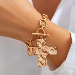 occidental style ins wind love Metal pendant bracelet  Irregularracelet person..