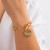 occidental style ins wind love Metal pendant bracelet  Irregularracelet personality