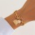 occidental style ins wind love Metal pendant bracelet  Irregularracelet personality