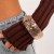 occidental style  retro Round surface  exaggerating Acrylic geometrybracelet all-Purpose