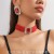 occidental style luxurious multilayer crystal glass geometry big long chain 