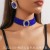 occidental style luxurious  multilayer crystal glass geometry chain ear stud co