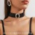 occidental style luxurious  multilayer crystal glass geometry chain ear stud co