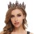 retro luxurious circle crown head Alloy color diamond bride