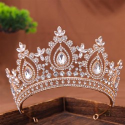  bride Rhinestone crown head atmospheric half circle woman Modeling