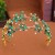 occidental style bride Rhinestone belt head Double layer Headband handmade eyes watch-face Modeling