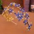 occidental style bride Rhinestone belt head Double layer Headband handmade eyes watch-face Modeling
