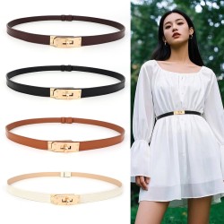 ( gold buckle black)Dress belt accessories belt lady buckle ornament Suit big ..