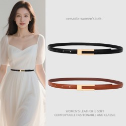 ( black) belt woman style high fashion brief ornament Dress Korean style all-P..