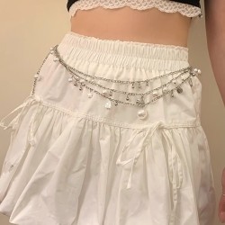 ( Silver)yk summer day~ Pearl Shells silver color chain woman style high Metal..