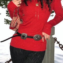 ( black)Bohemia retro belt accessories woman ornament sweater Dress belt width