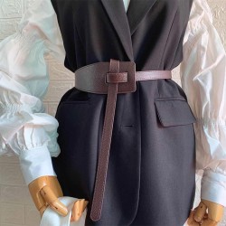 ( black)big belt woman width fashion all-Purpose belt women dress sweater retr..