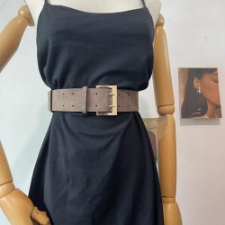 ( black)lady width belt four textured belt woman frosting textured Double widt..