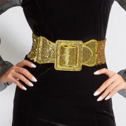 ( ( pink+ Lens Gold) occidental style wind belt women dress big Dress belt Wai..