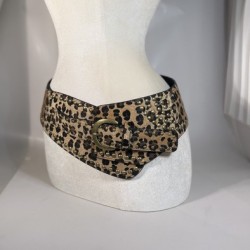 ( leopard print)  occidental styleYk Autumn and Winter leopard width belt  Riv..