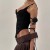 ( black) samll tassel width belt punk belt belt occidental style Girdle