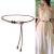 (A  black) belt woman new medium rope retro ornament Dress chain leather samll belt woman