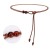(A  black) belt woman new medium rope retro ornament Dress chain leather samll belt woman