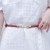 (A  black)black belt woman ornament Waist retraction all-Purpose Pearl buckle women Suit sweater samll belt lady