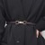 (A   black) belt woman buckle ornament Suit brief belt sweater Waist retraction Korean style ornament belt