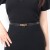 (   black)lady belt woman all-Purpose Coat Waist retraction Korean style high buckle women belt