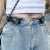 ( black) belt invisible lady Seamless all-Purpose elasticity belt Tightness Cowboy women dress belt