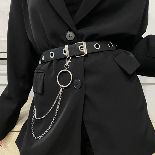 (A)occidental style Modeling beltins super lady belt punk wind student belt retro trendbf