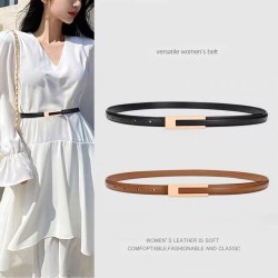( black)elt black retro samll belt woman brief classic all-Purpose belt Suit b..