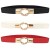( red) elasticity Tightness Girdle lady ornament Metal buckle fashion trend fashion belt woman
