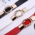 ( red) elasticity Tightness Girdle lady ornament Metal buckle fashion trend fashion belt woman