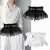 ( black   //)big lace lady width Girdle fashion elasticity close Tightness Girdle shape belt ornament Dress