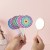 ( white)Mini lovely girl student Round pattern Modeling student samll