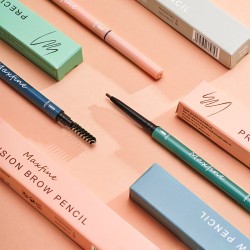 (  1 brown)axfine Double head eyebrow pencil eyebrow pencil Waterproof authent..