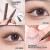 ( 1   black) eyeliner woman lasting Waterproof new color white lasting
