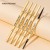 ( 1  black)Waterproof authentic Double head triangle head samll gold eyebrow pencil
